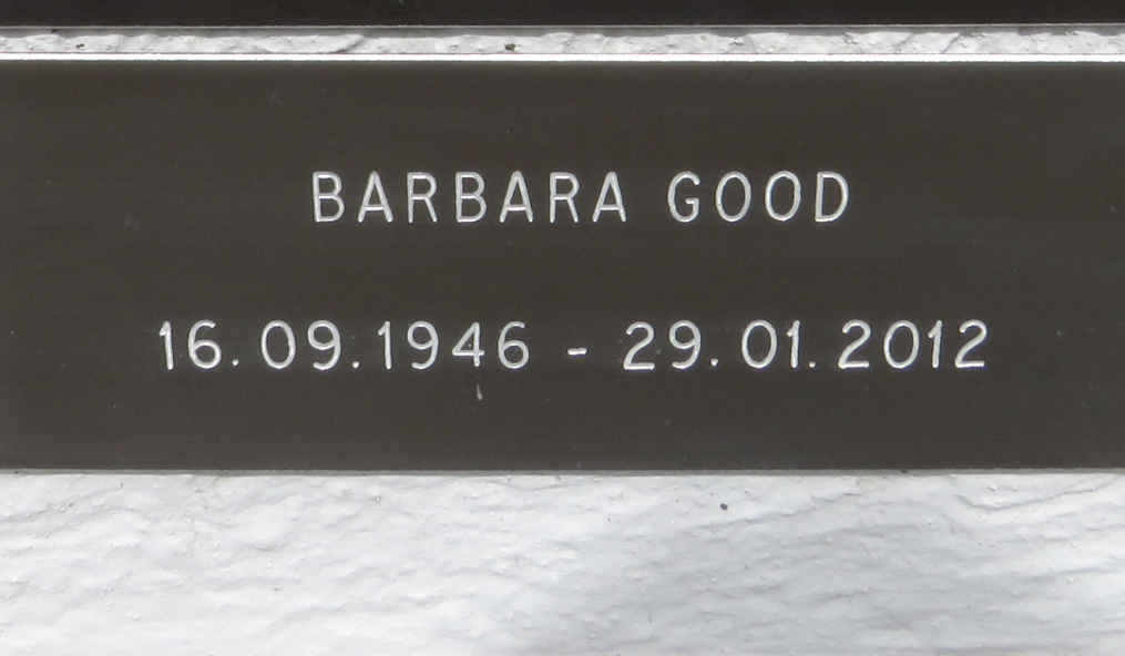 GOOD Barbara 1946-2012