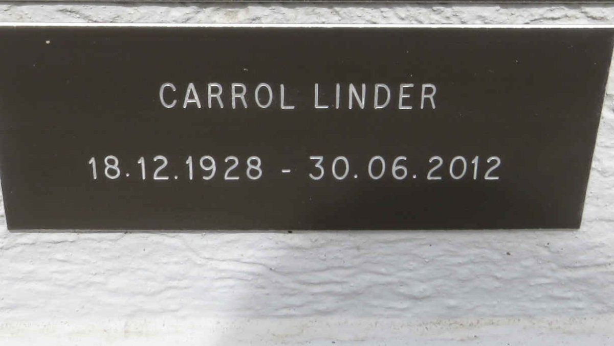 LINDER Carrol 1928-2012