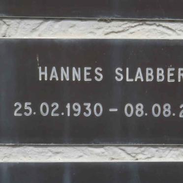 SLABBERT Hannes 1930-2003