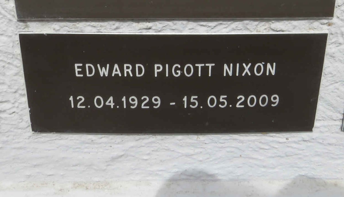 NIXON Edward Pigott 1929-2009