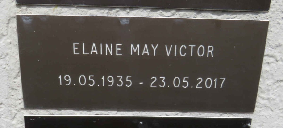 VICTOR Elaine May 1935-2017