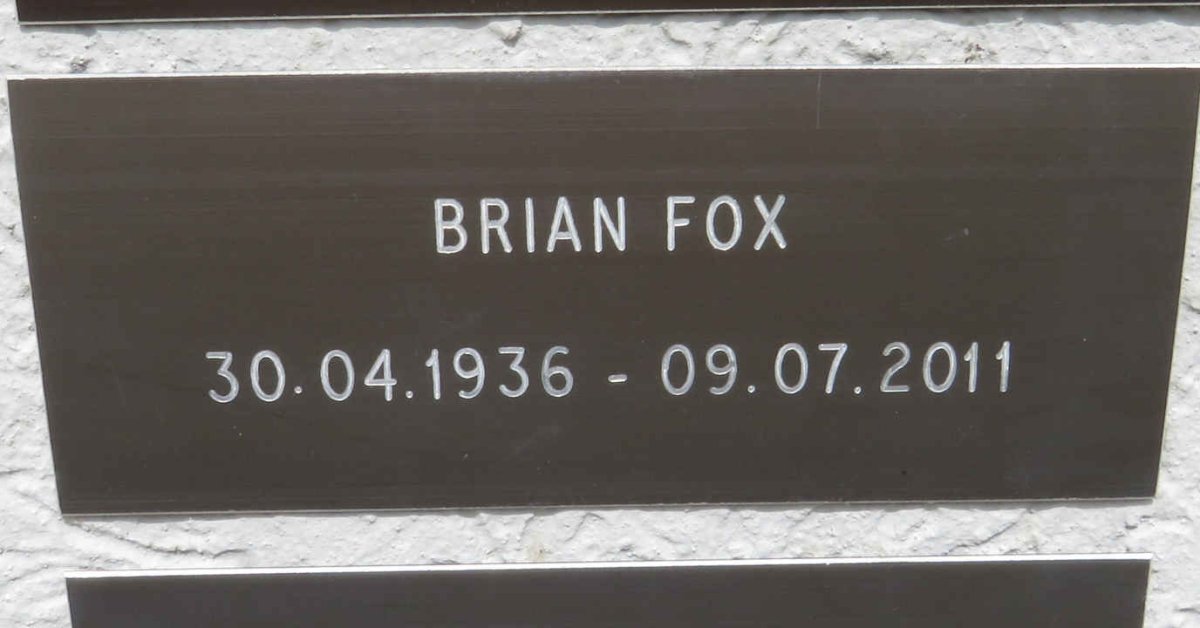 FOX Brian 1936-2011