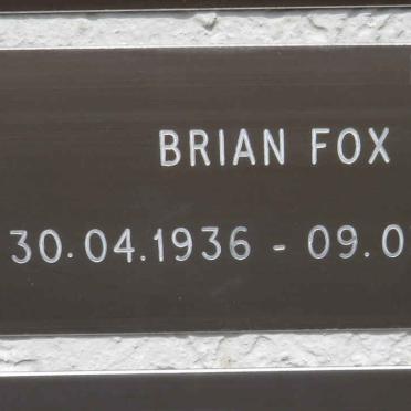FOX Brian 1936-2011