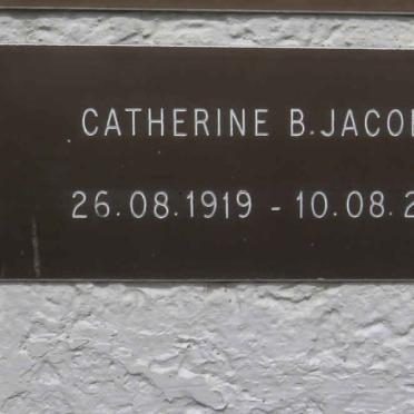 JACOBS Catherine B. 1919-2011