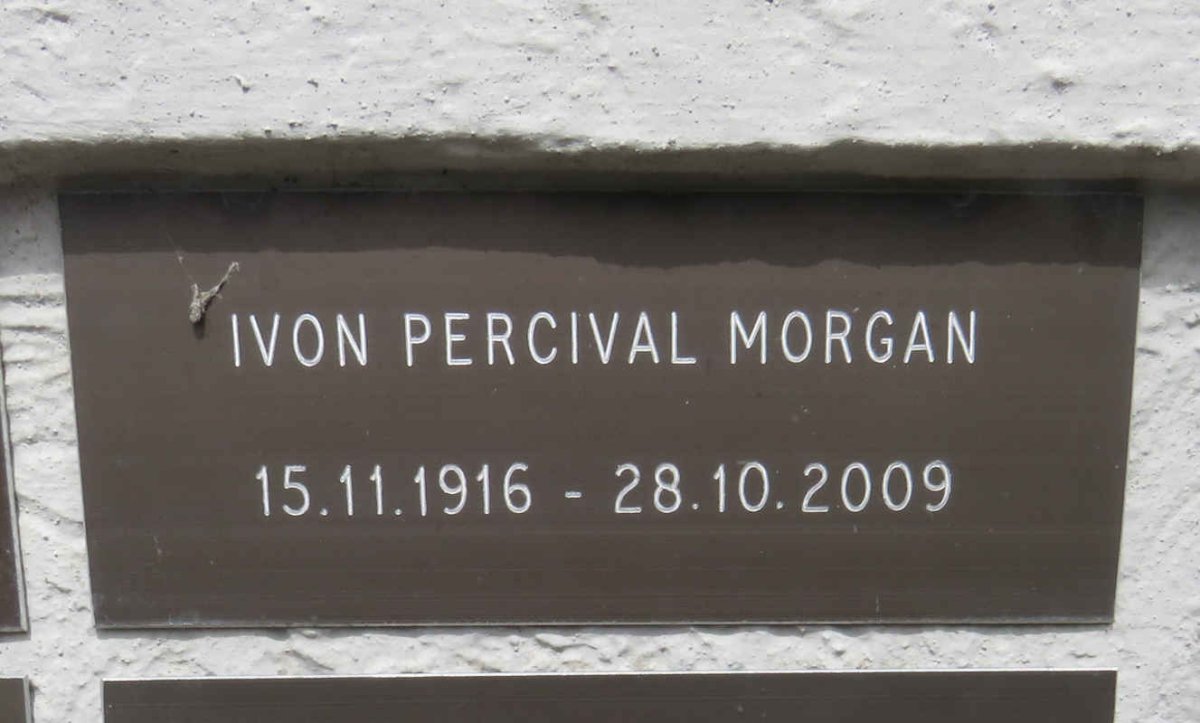 MORGAN Ivon Percival 1916-2009