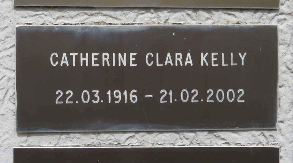 KELLY Catherine Clara 1916-2002