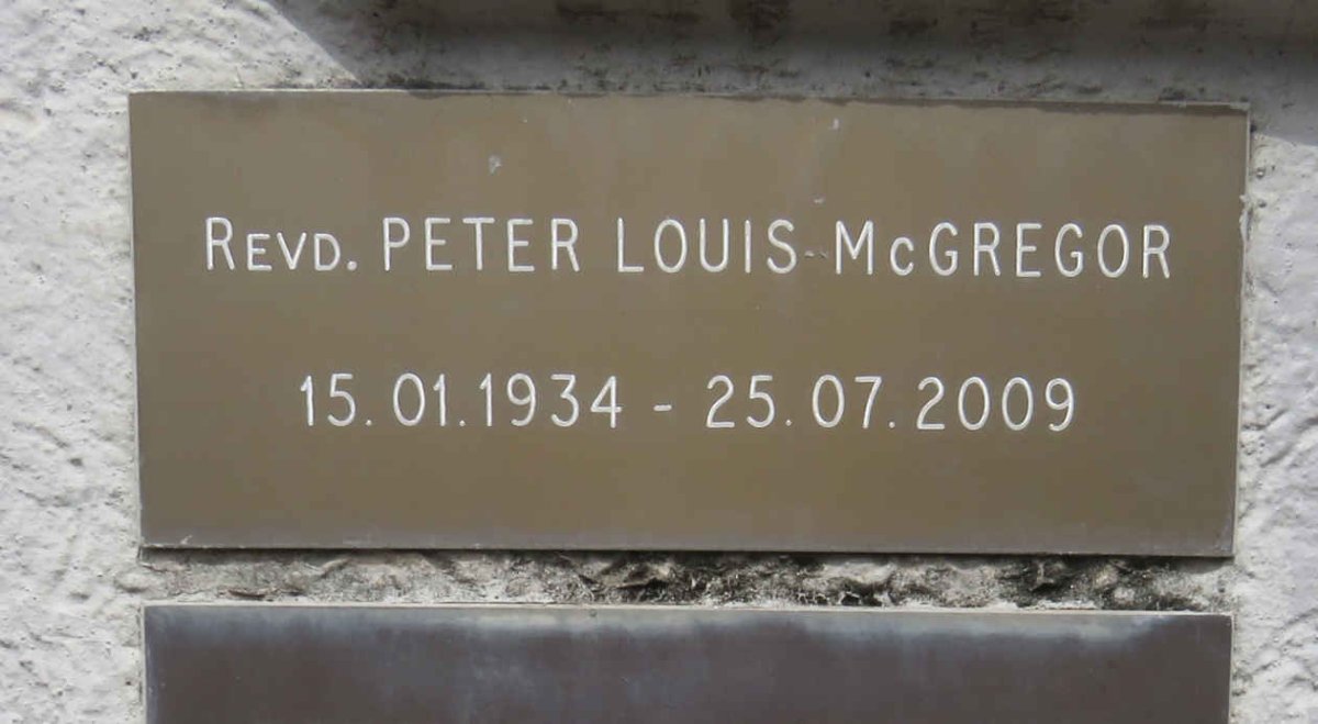 MCGREGOR Peter Louis 1934-2009
