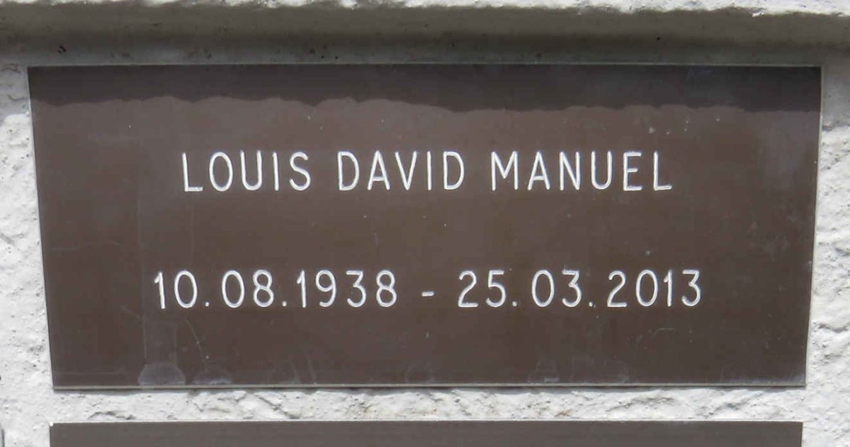 MANUEL Louis David 1938-2013