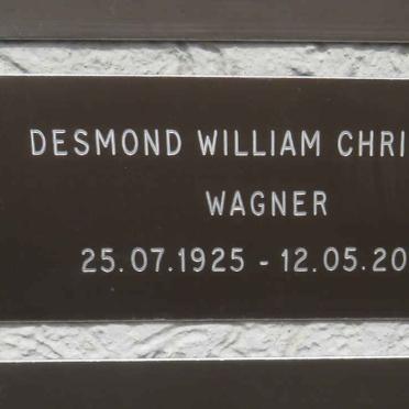 WAGNER Desmond William Christian 1925-2000
