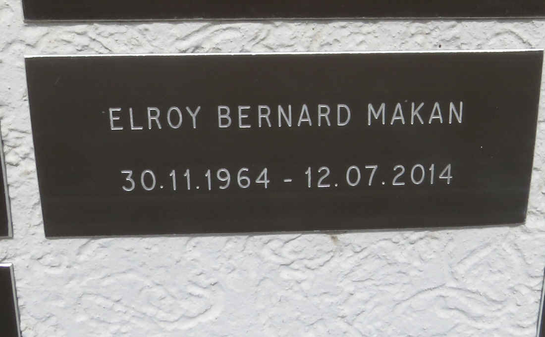 MAKAN Elroy Bernard 1964-2014