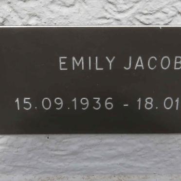 JACOBS Emily 1936-2022