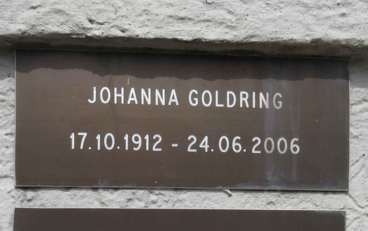 GOLDRING Johanna 1912-2006