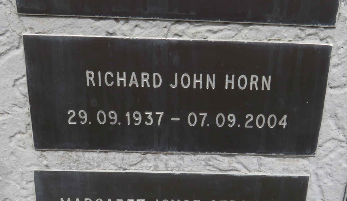HORN Richard John 1937-2004