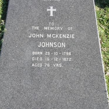 JOHNSON John McKenzie 1796-1872