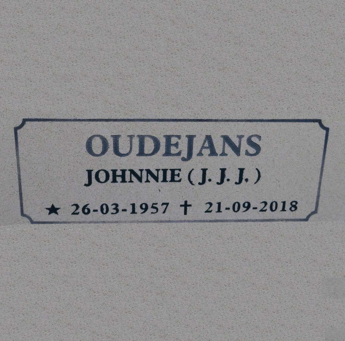 OUDEJANS J.J.J. 1957-2018