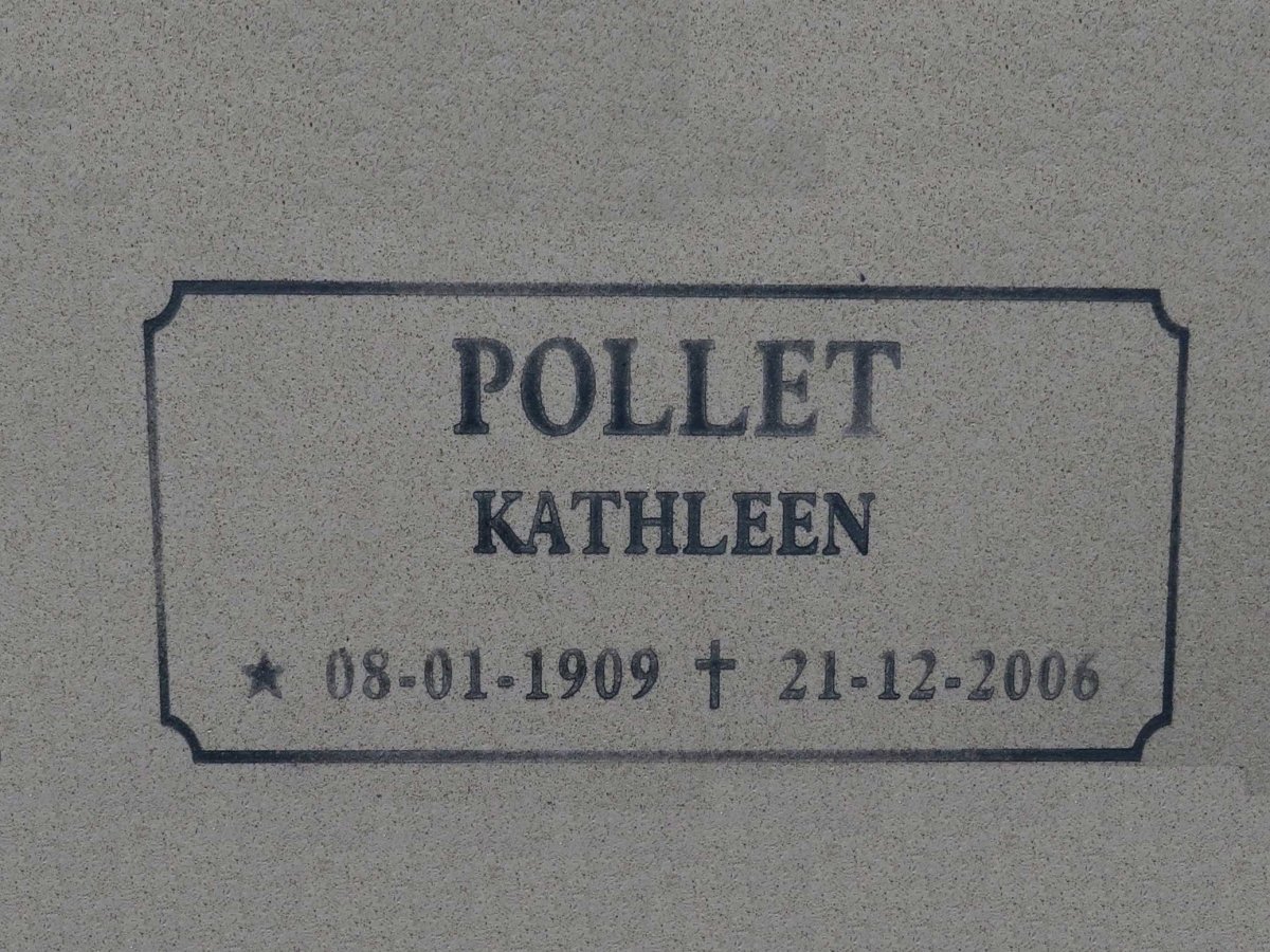 POLLET Kathleen 1909-2006
