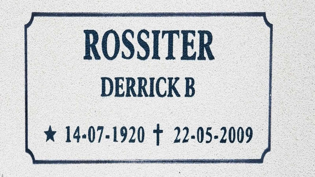 ROSSITER Derrick B. 1920-2009