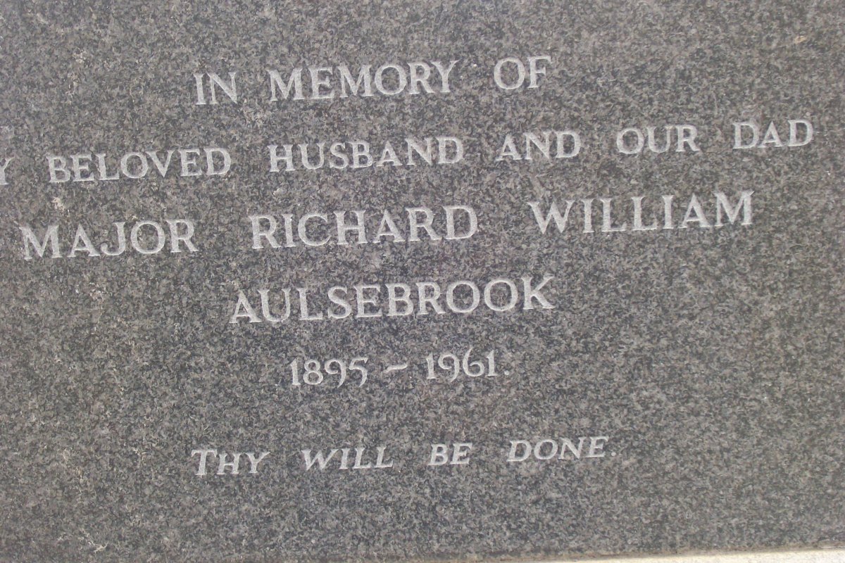 AULSEBROOK Richard William 1895-1961