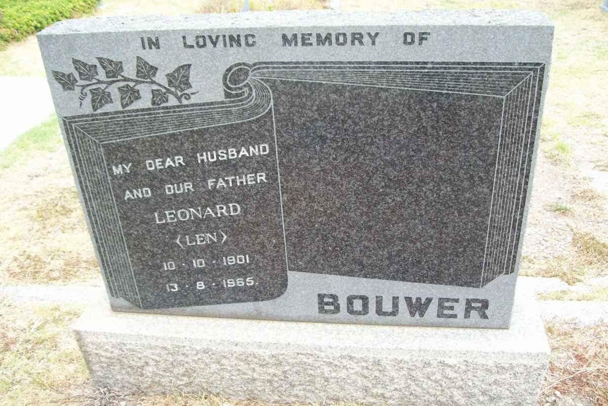 BOUWER Leonard 1901-1965