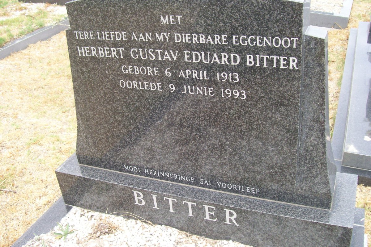 BITTER Herbert Gustav Eduard 1913-1993