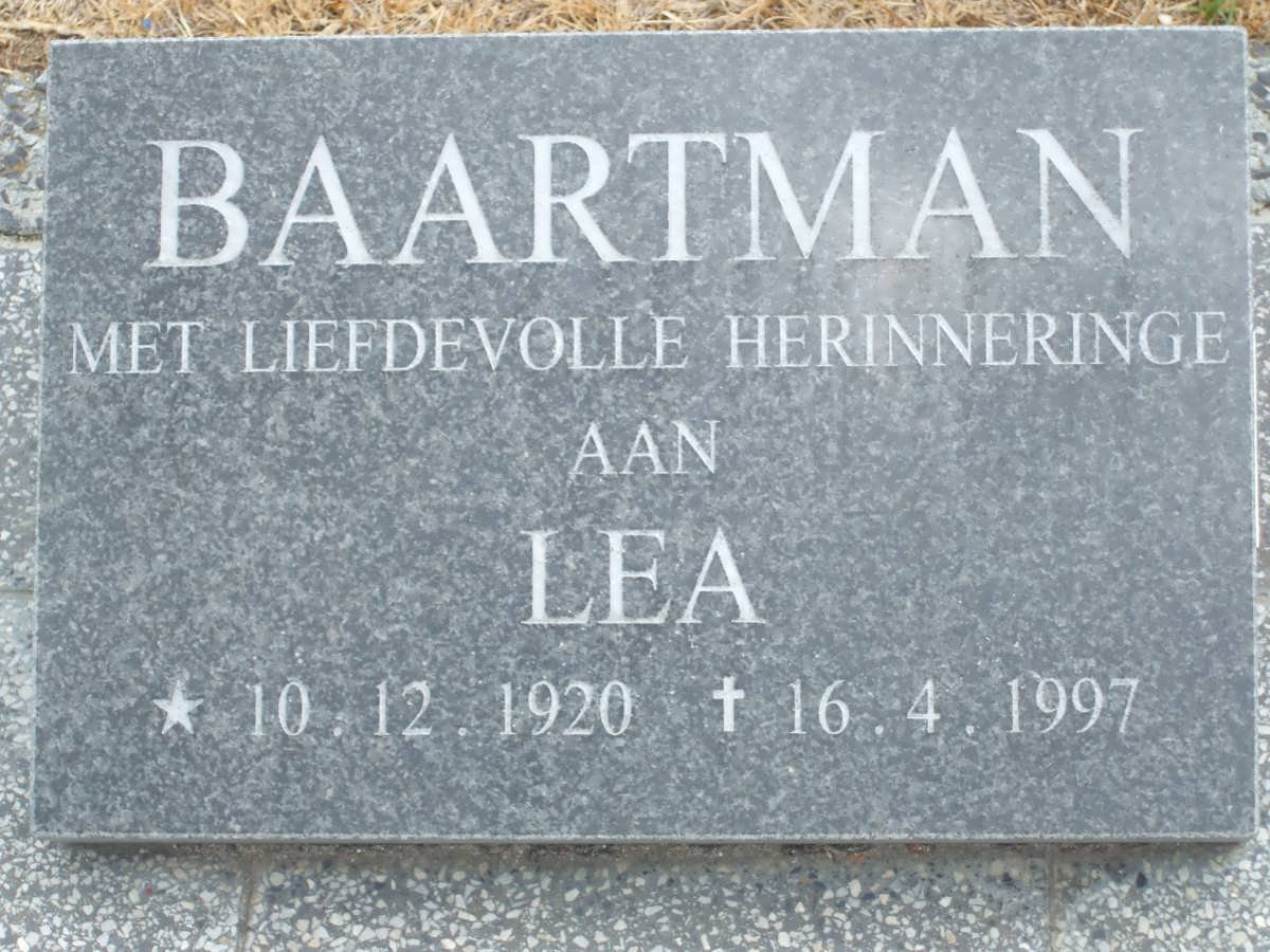 BAARTMAN Lea 1920-1997
