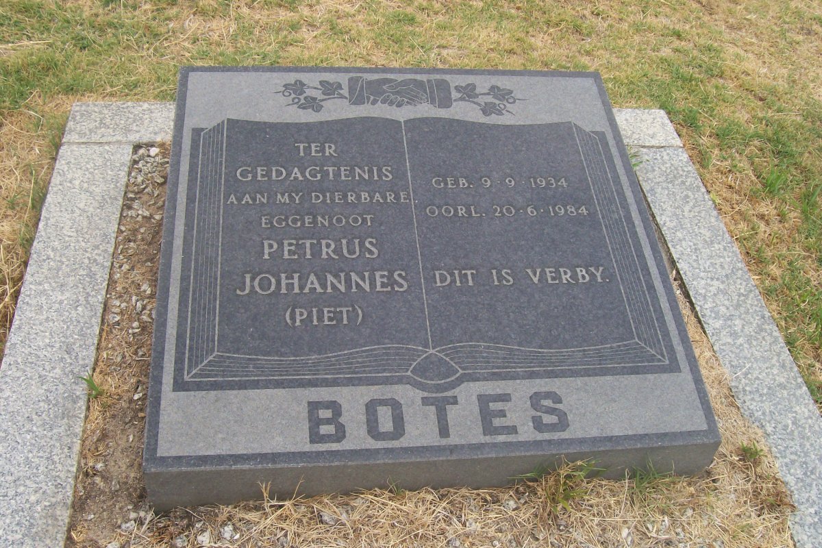 BOTES Petrus Johannes 1934-1984