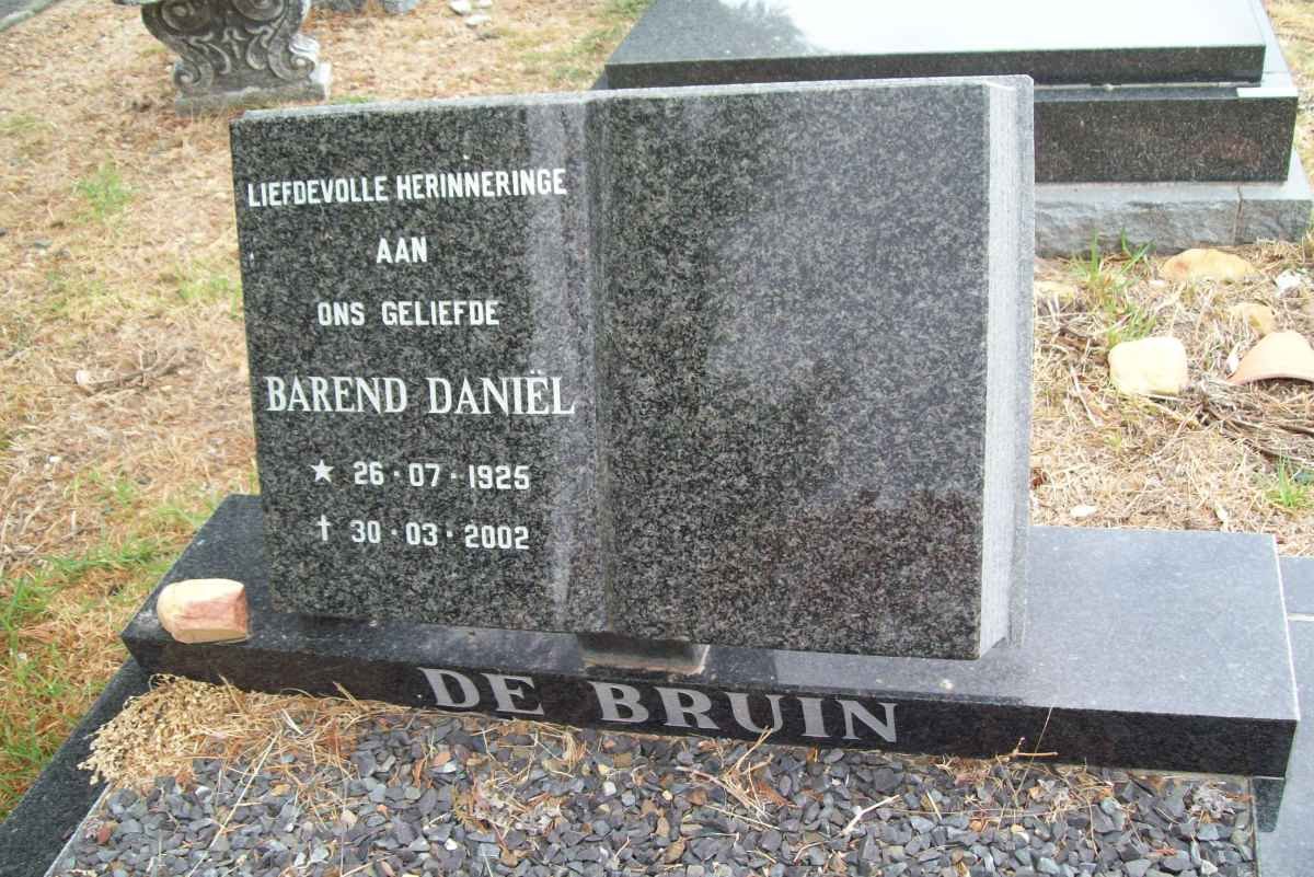 BRUIN Barend Daniel, de 1925-2002