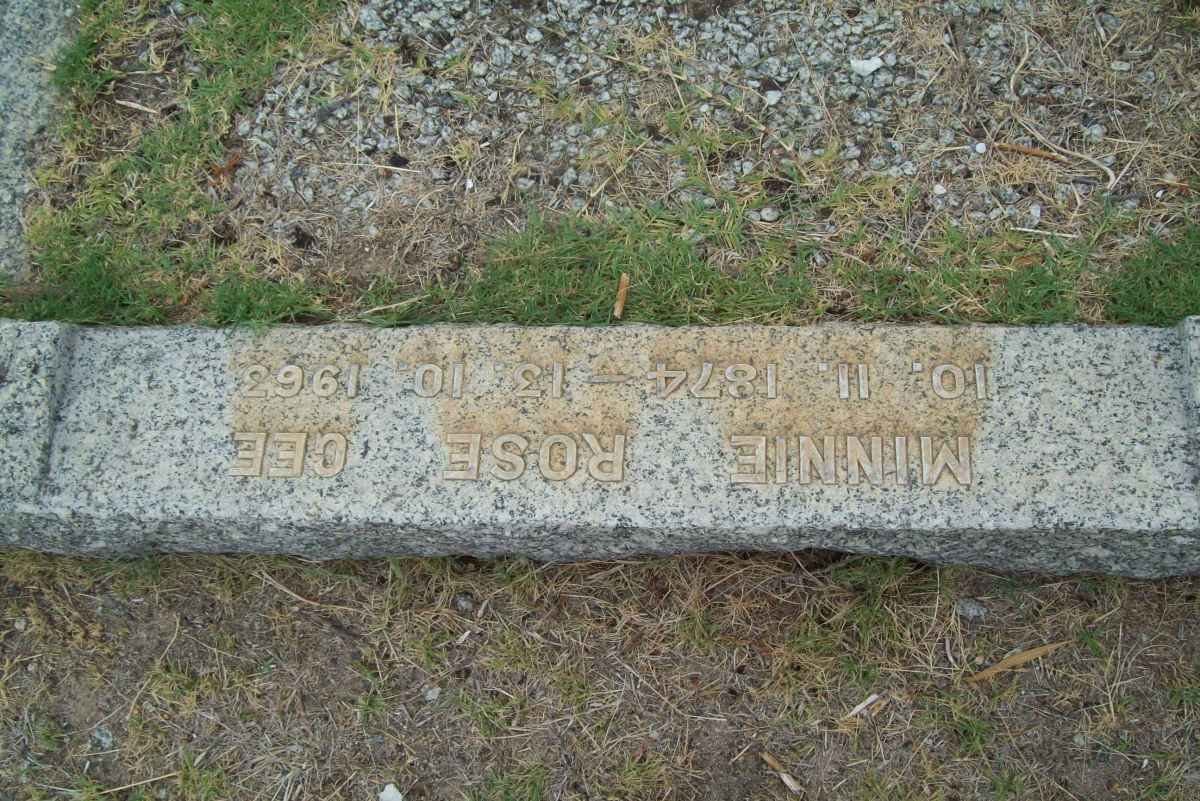 GEE Minnie Rose 1874-1963