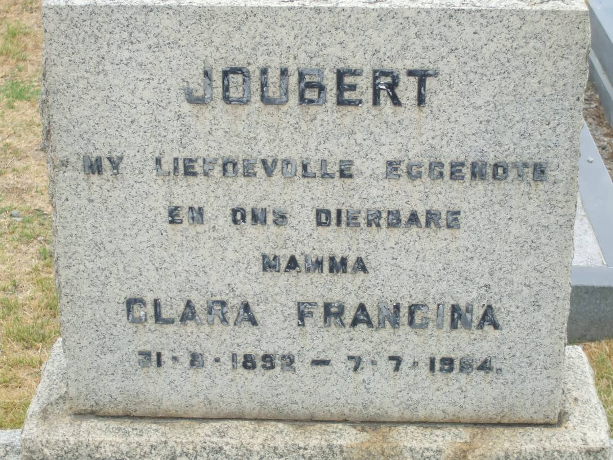 JOUBERT Clara Francina 1892-1964