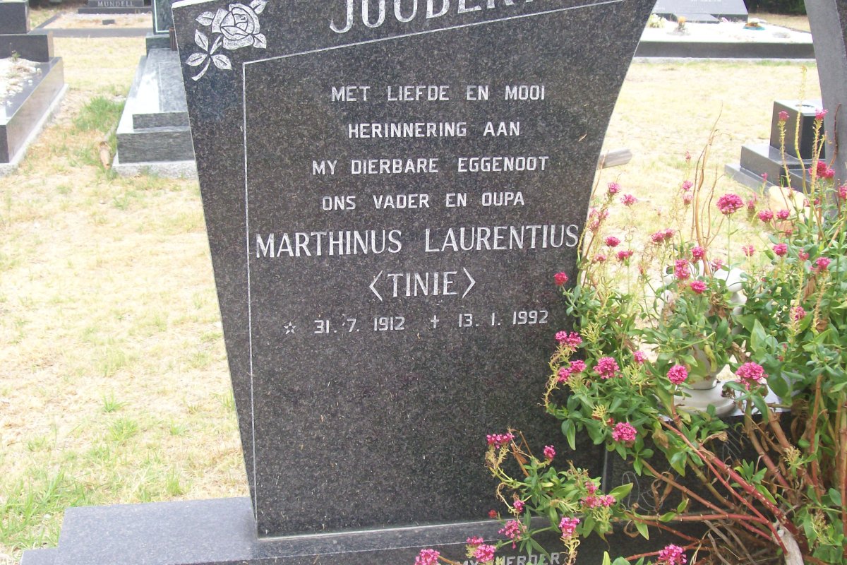 JOUBERT Marthinus Laurentius 1912-1992