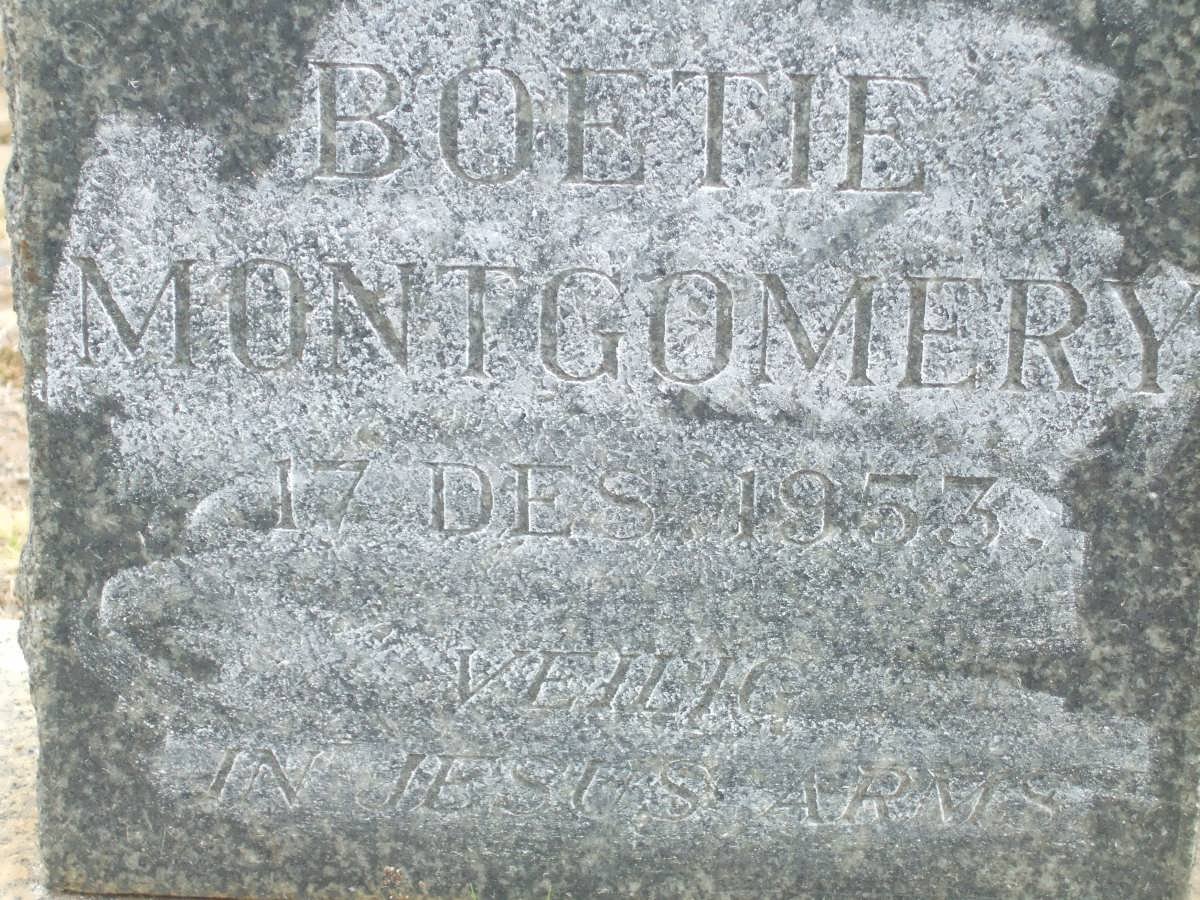 MONTGOMERY Boetie -1953