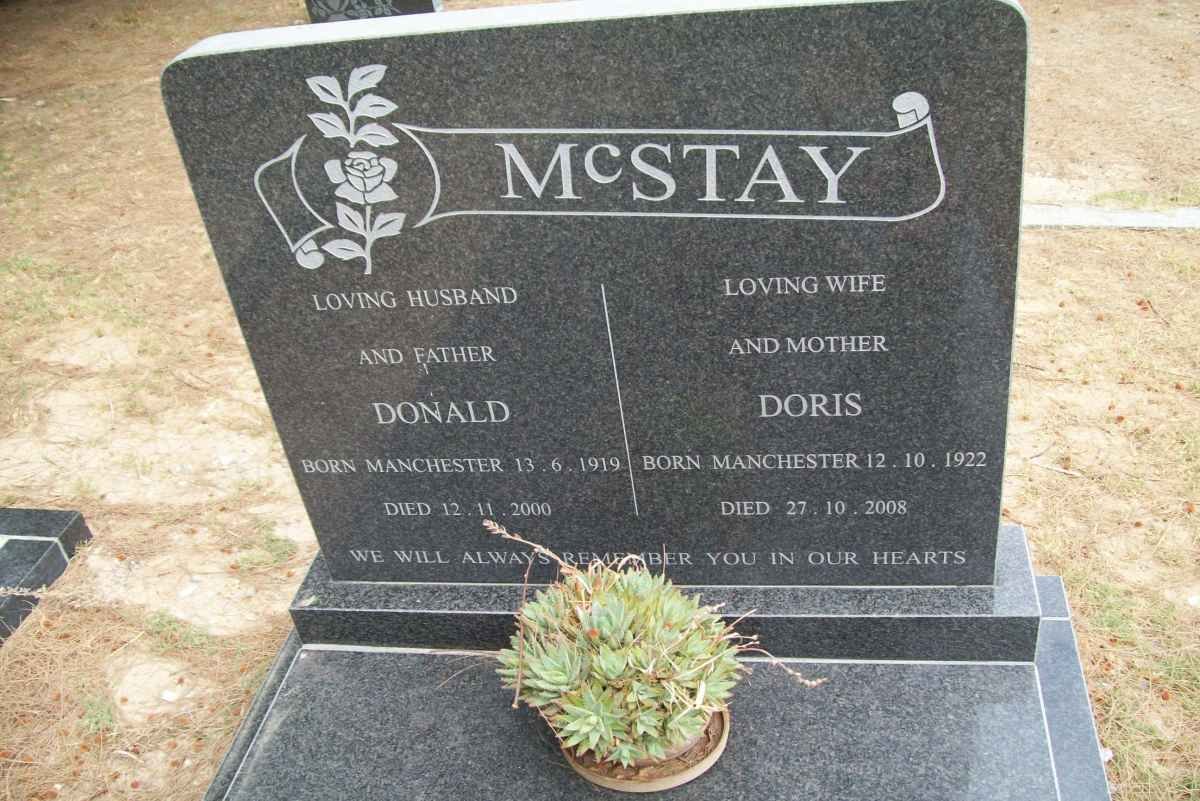 McSTAY Donald 1919-2000 &amp; Doris 