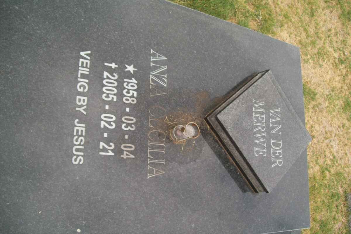 MERWE Anza Cecilia, van der 1958-2005