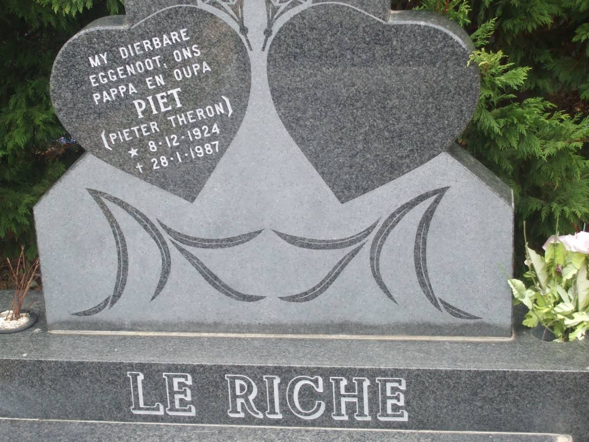 RICHE Pieter Theron, le 1924-1987