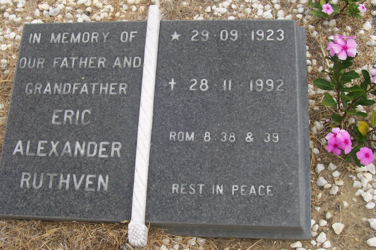 RUTHVEN Eric Alexander 1923-1992