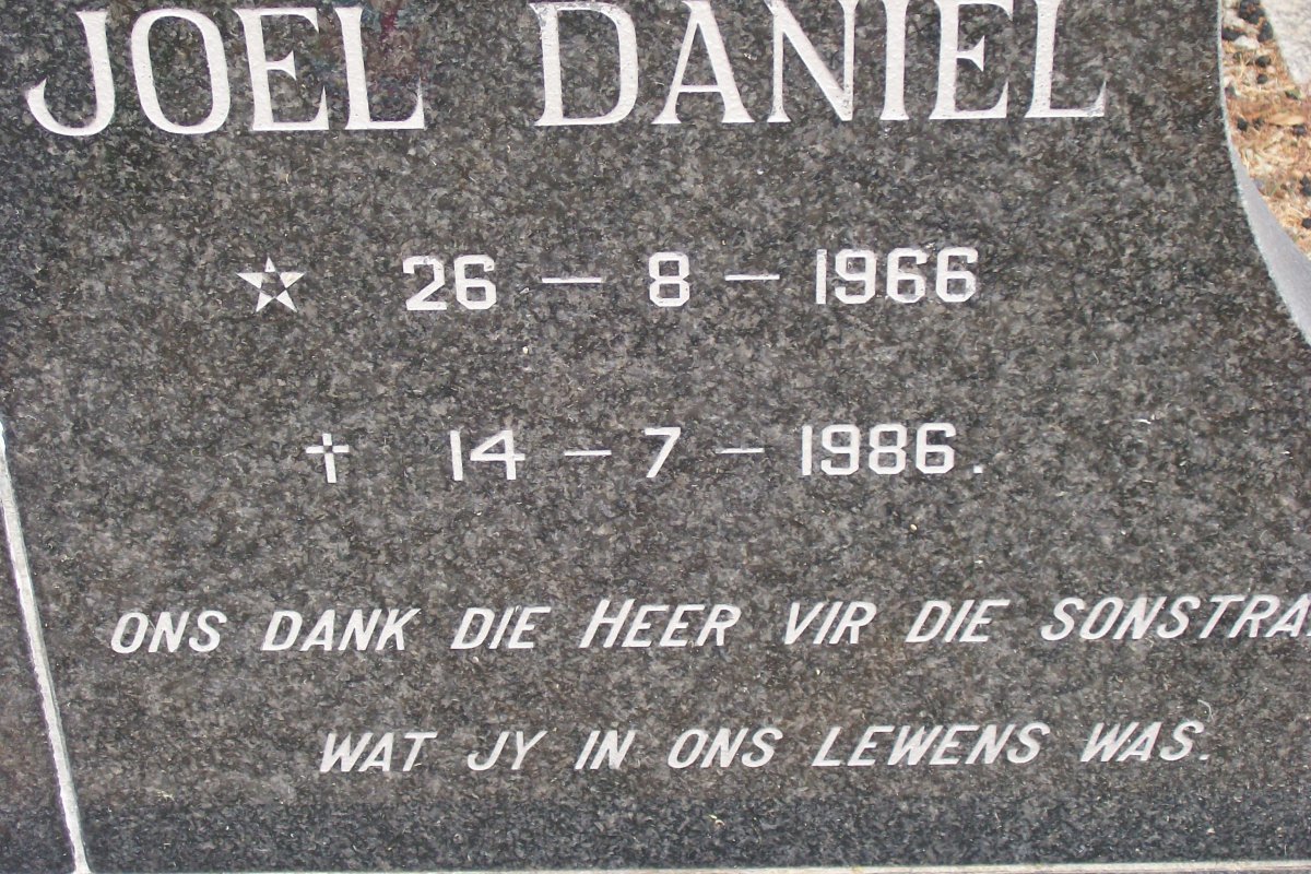 ROUX Joel Daniel, le 1966-1986