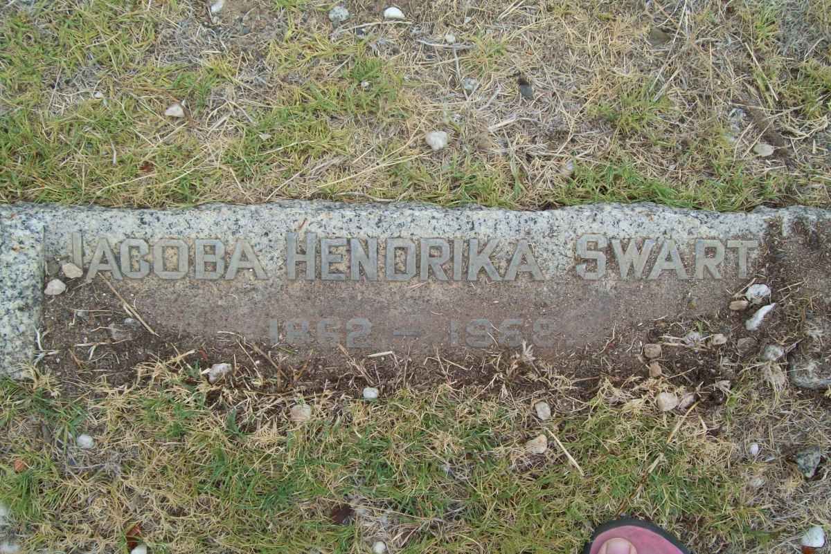 SWART Jacoba Hendrika 1862-1958