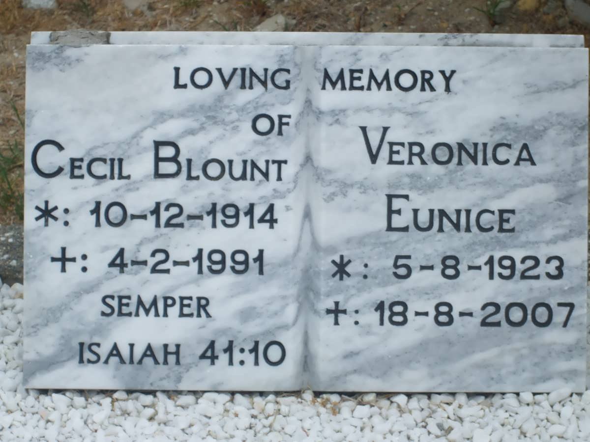 SEMPER Cecil Blount 1914-1991 &amp; Veronica Eunice 1923-2007