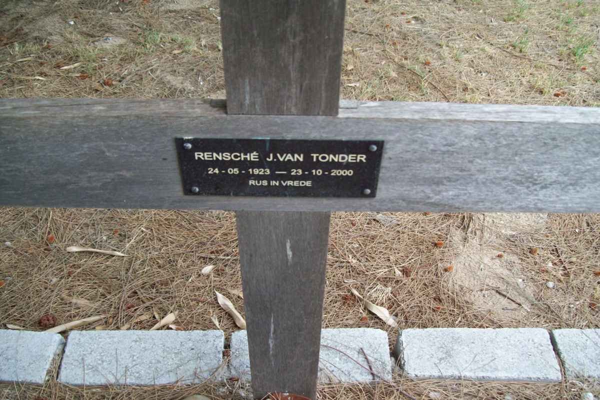 TONDER Rensché J., van 1923-2000