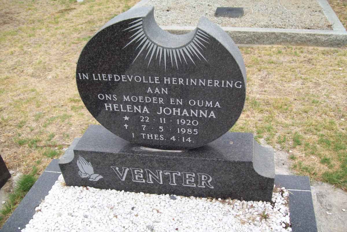 VENTER Helena Johanna 1920-1985
