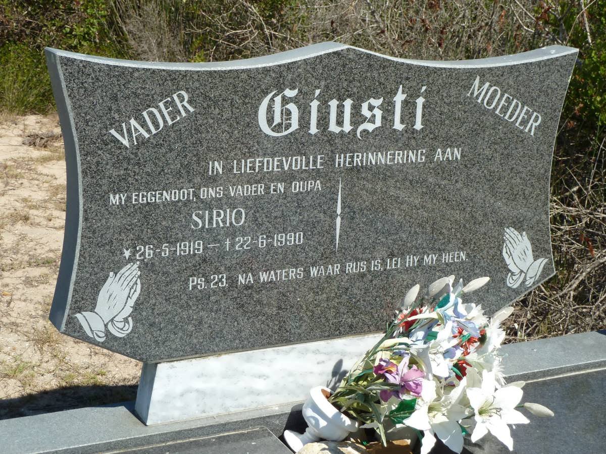 GIUSTI Sirio 1919-1990
