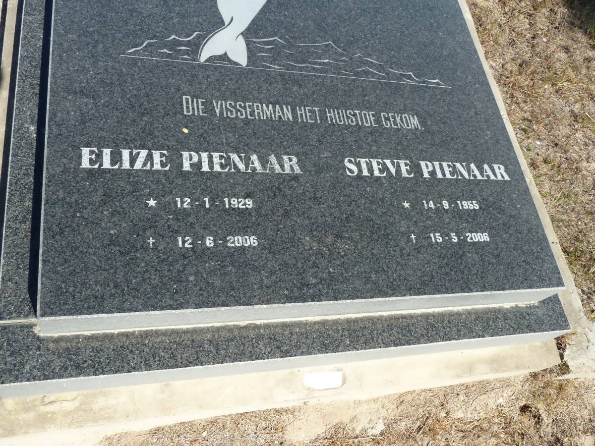 PIENAAR Eliza 1929-2006 :: PIENAAR Steve 1955-2006