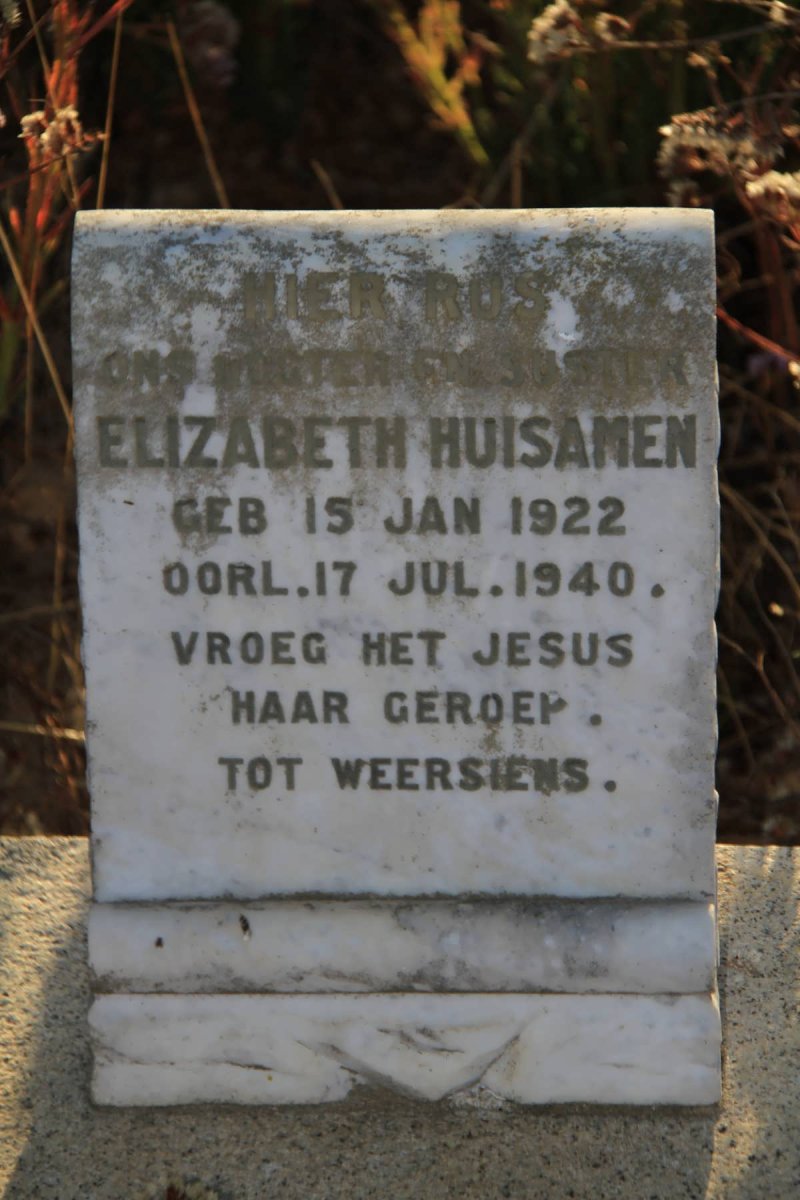 HUISAMEN Elizabeth 1922-1940