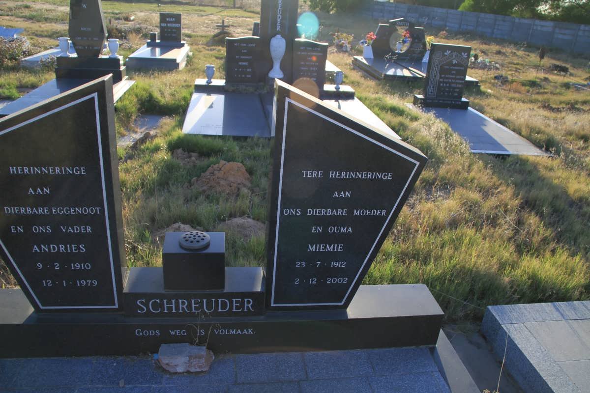 SCHREUDER Andries 1910-1979 &amp; Miemie 1912-2002