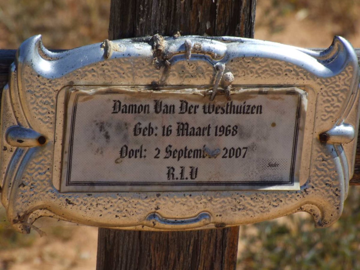 WESTHUIZEN Damon, van der 1968-2007