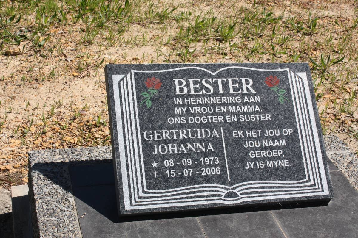 BESTER Gertruida Johanna 1973-2006