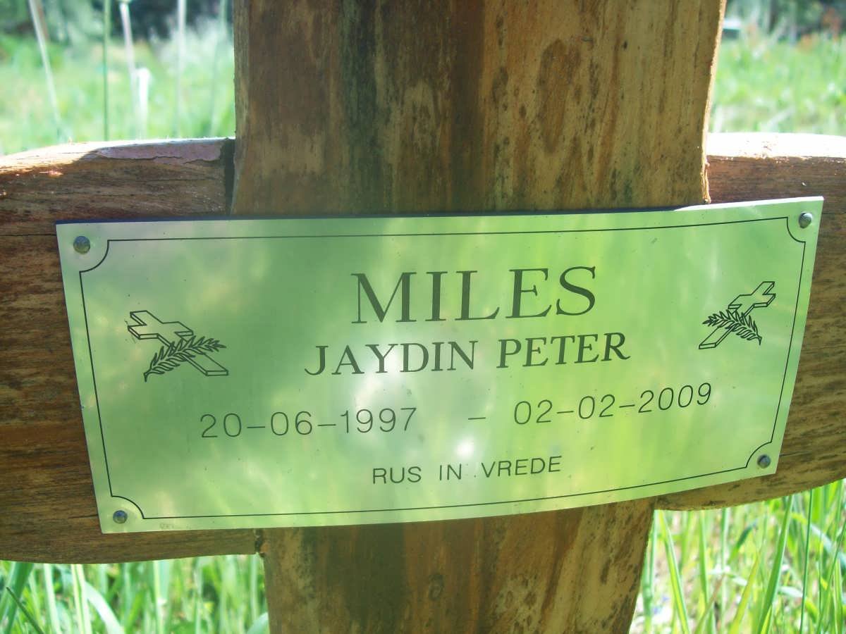 MILES Jaydin Peter 1997-2009