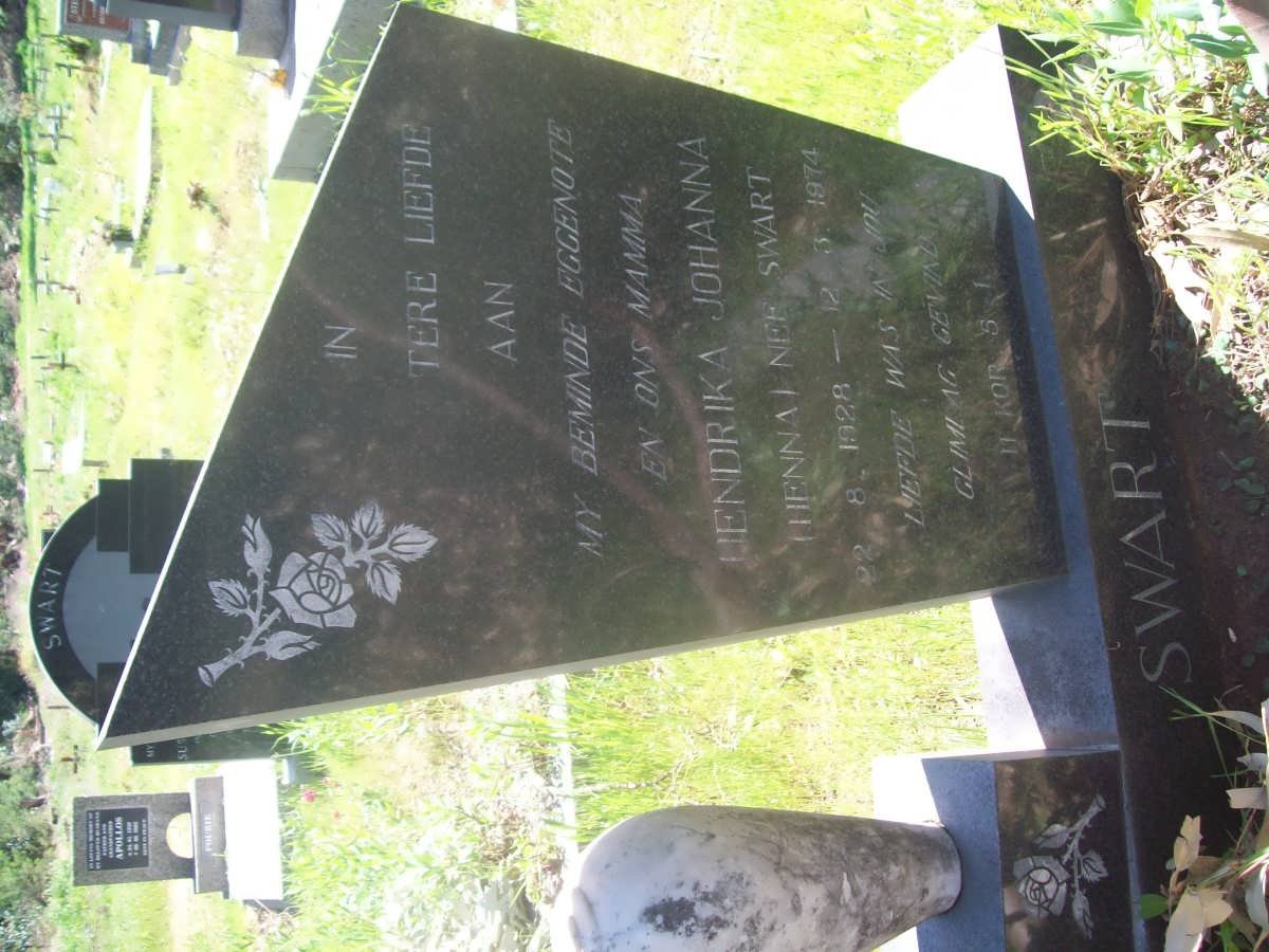 SWART Hendrika Johanna nee SWART 1928-1974