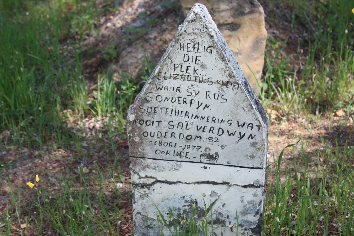 SNYDER Elizabeth 1877-1959