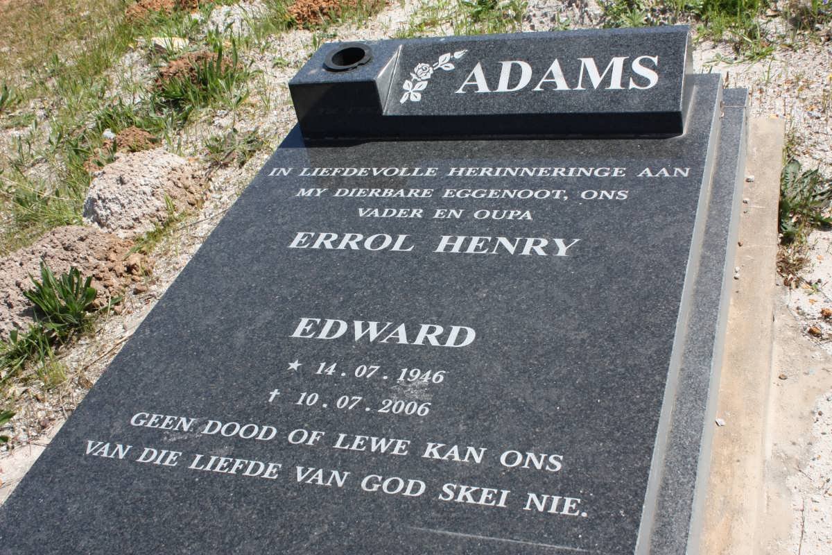 ADAMS Errol Henry Edward 1946-2006